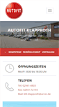 Mobile Screenshot of klapproth-kfz.de